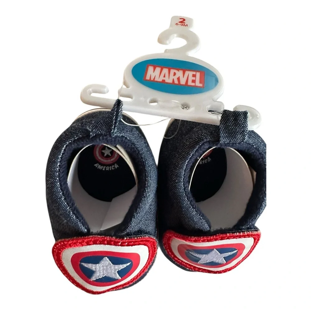 Marvel Baby Boys Avengers Captain America Low Top Denim Sneakers